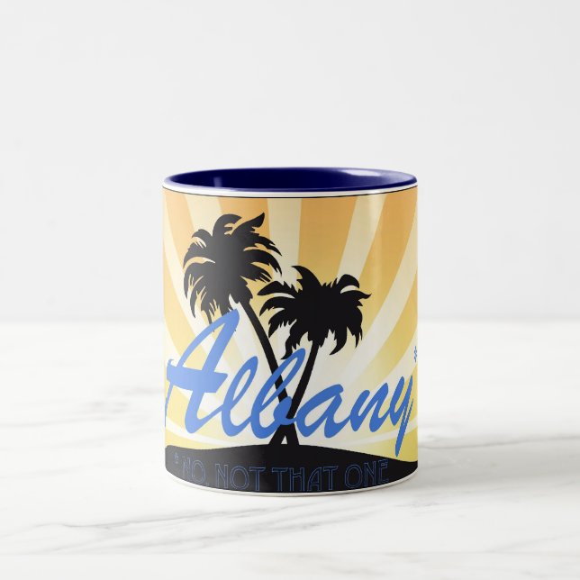 De Café Em Dois Tons Albany (não essa…) caneca (Centro)