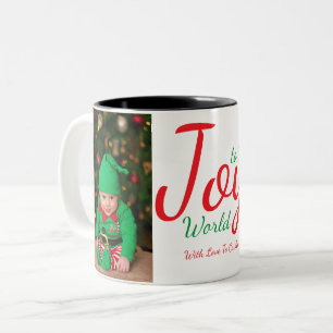 De Café Em Dois Tons Alegria à caneca do feriado do mundo
