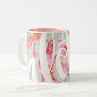 De Café Em Dois Tons Aloha caneca do Plumeria