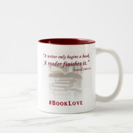 De Café Em Dois Tons #AmorPorLivros caneca