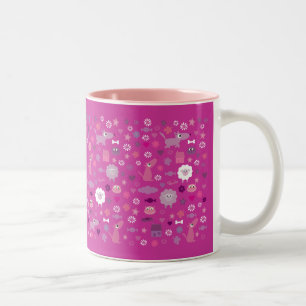 De Café Em Dois Tons Animais bonitos & coisas divertidas para a caneca