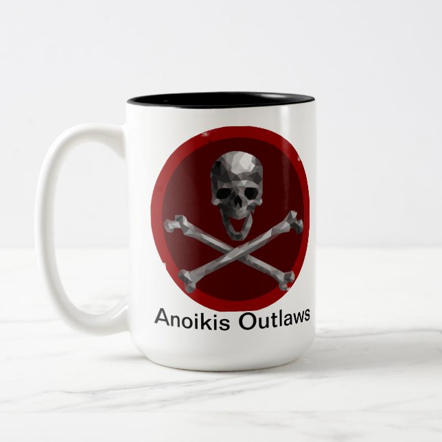 De Café Em Dois Tons Anoikis Outlaws a caneca [o polígono] (Esquerda)