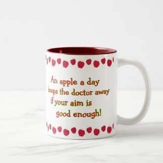 De Café Em Dois Tons Apple uma caneca do dia
