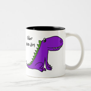 De Café Em Dois Tons AR mais velho do que a caneca do dinossauro da