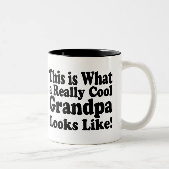 De Café Em Dois Tons Avô Muito Legal Caneca (Direita)