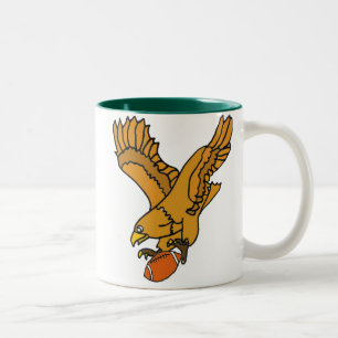 De Café Em Dois Tons AY- Eagles e caneca do futebol