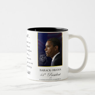 De Café Em Dois Tons Barack Obama com John F. Kennedy - caneca