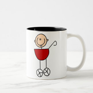 De Café Em Dois Tons Bebê na caneca da carruagem