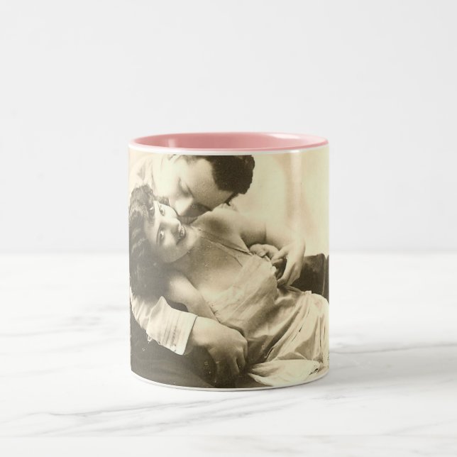 De Café Em Dois Tons beije-me caneca (Centro)