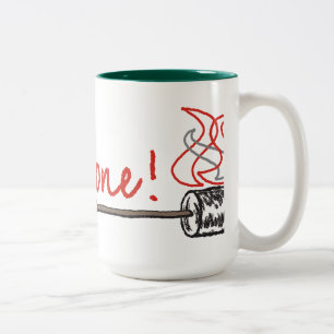 De Café Em Dois Tons Bem cozido! Caneca