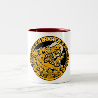 De Café Em Dois Tons Beware amarra a caneca