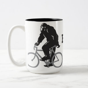 De Café Em Dois Tons Bigfoot monta a caneca
