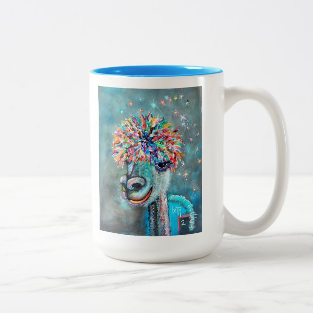 De Café Em Dois Tons Bossy Betty 2 Alpaca com caneca 19r (Direita)