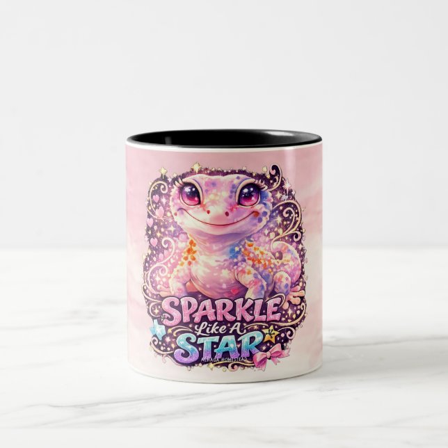 De Café Em Dois Tons BRILHE COMO UMA ESTRELA - Caneca tom-tom Gecko (Centro)