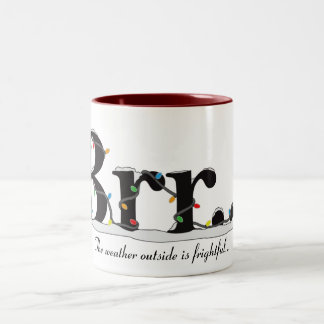 De Café Em Dois Tons Brrr… Caneca