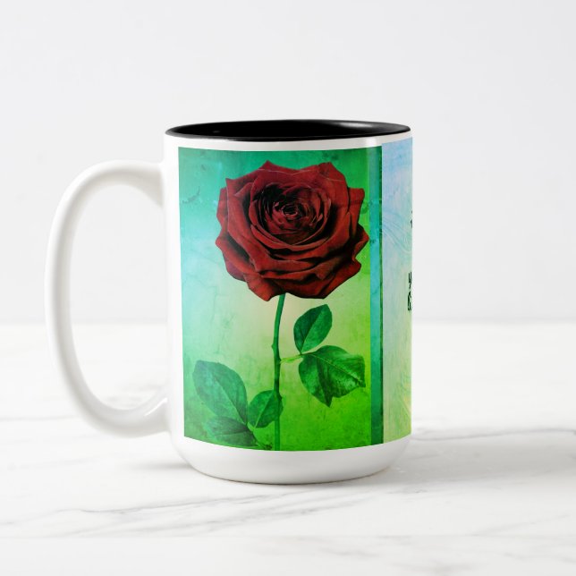 De Café Em Dois Tons BuddhaToday V1 #13 Caneca Zen - Buddha Rosa  (Esquerda)