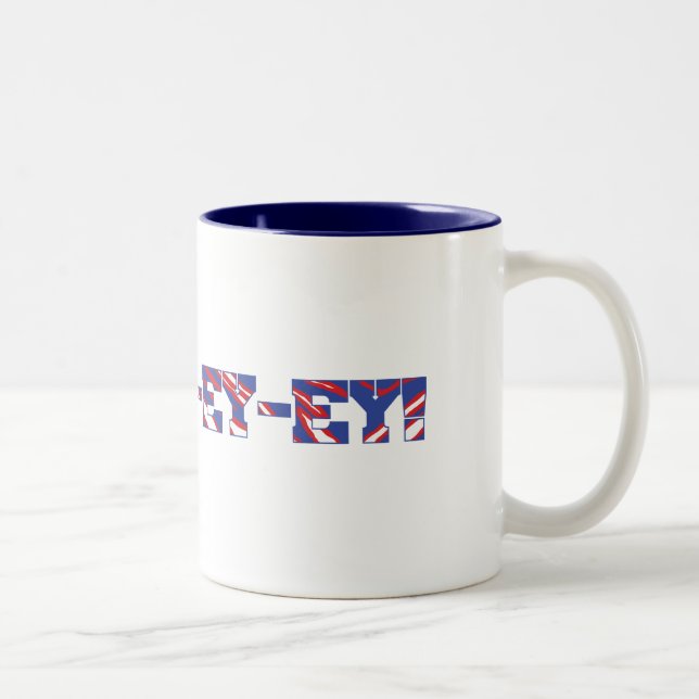 De Café Em Dois Tons Buffalo "Ei-ey-ey-ey!" Caneca (Direita)