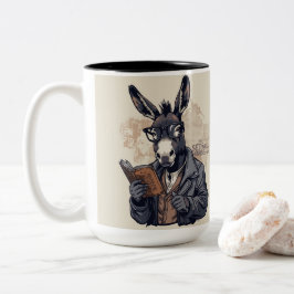 De Café Em Dois Tons Burro Sábio — Caneca