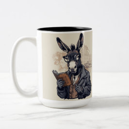 De Café Em Dois Tons Burro Sábio — Caneca
