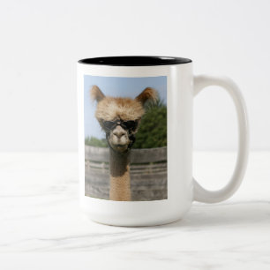 De Café Em Dois Tons Cabeça da caneca da alpaca do fotorreceptor