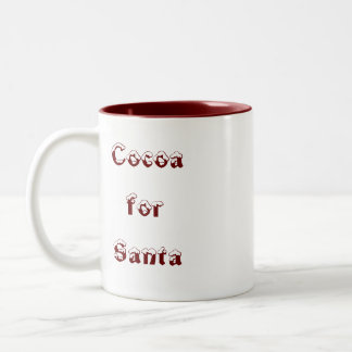 De Café Em Dois Tons Cacau para a caneca do papai noel