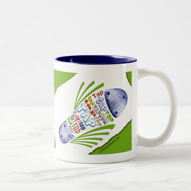 De Café Em Dois Tons Calçados da torneira - caneca (Direita)
