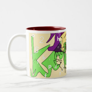 De Café Em Dois Tons camadas da caneca