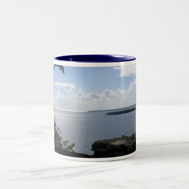 De Café Em Dois Tons Câmaras caneca da ilha, Door County (Centro)