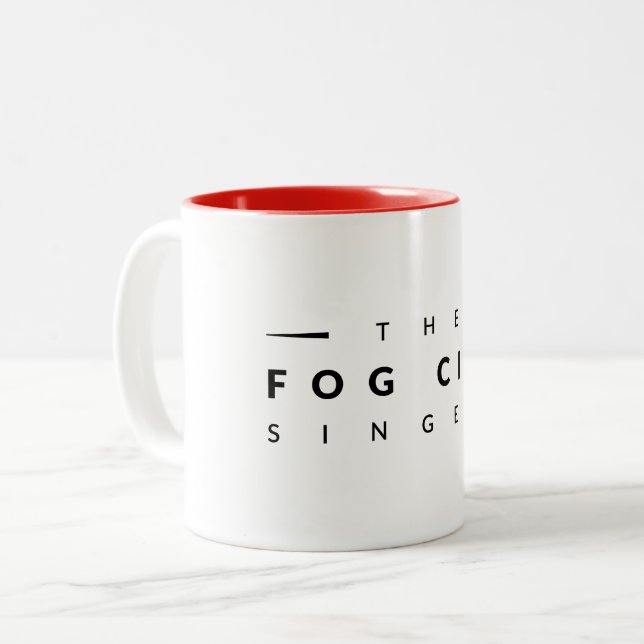 De Café Em Dois Tons Caneca (Frente Esquerda)