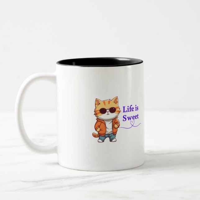 De Café Em Dois Tons Caneca (Esquerda)
