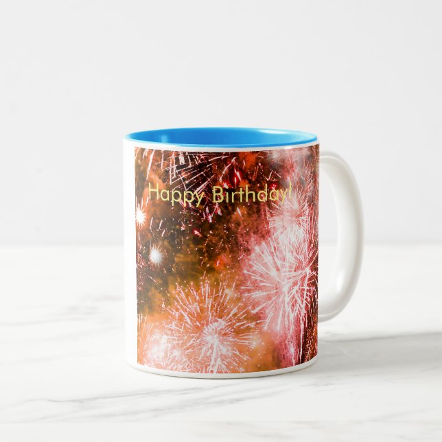 De Café Em Dois Tons Caneca (Frente Esquerda)