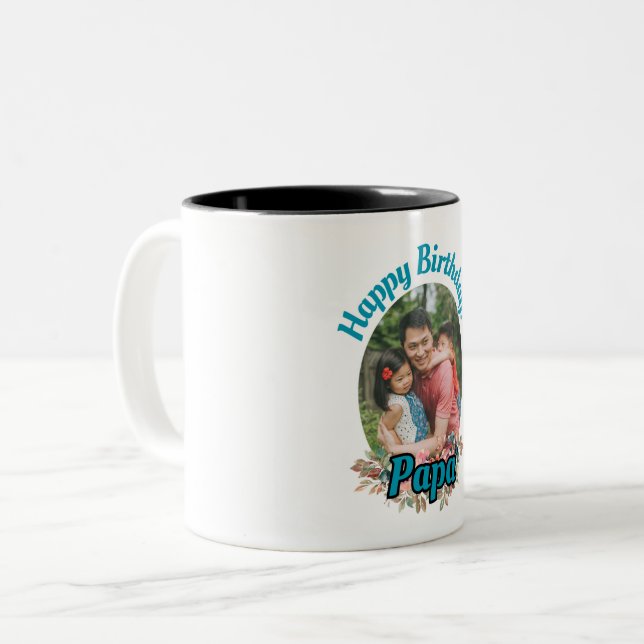 De Café Em Dois Tons Caneca (Frente Esquerda)