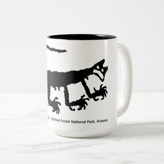 De Café Em Dois Tons Caneca (Frente Esquerda)