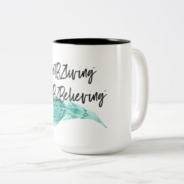 De Café Em Dois Tons Caneca (Frente Esquerda)