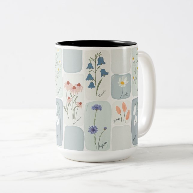 De Café Em Dois Tons Caneca (Frente Esquerda)