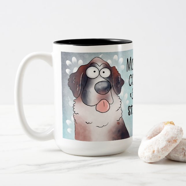 De Café Em Dois Tons Caneca (Com Donut)