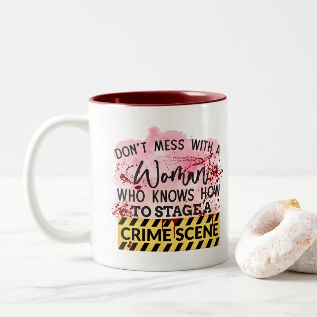 De Café Em Dois Tons Caneca (Com Donut)