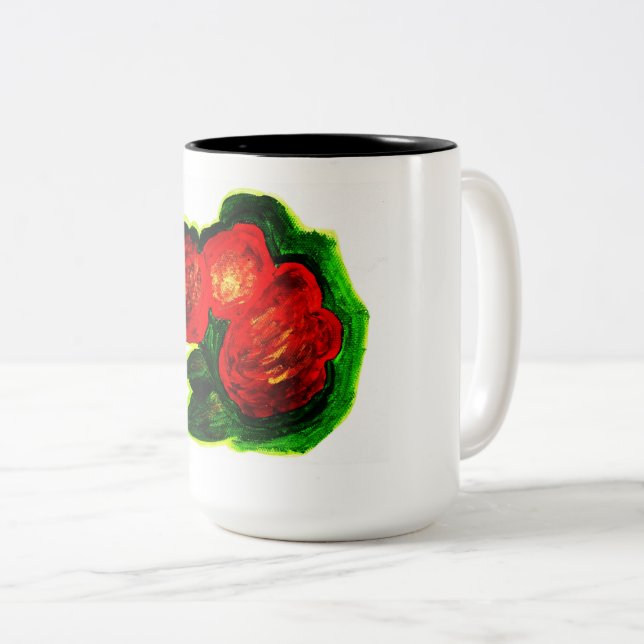 De Café Em Dois Tons caneca (Frente Esquerda)