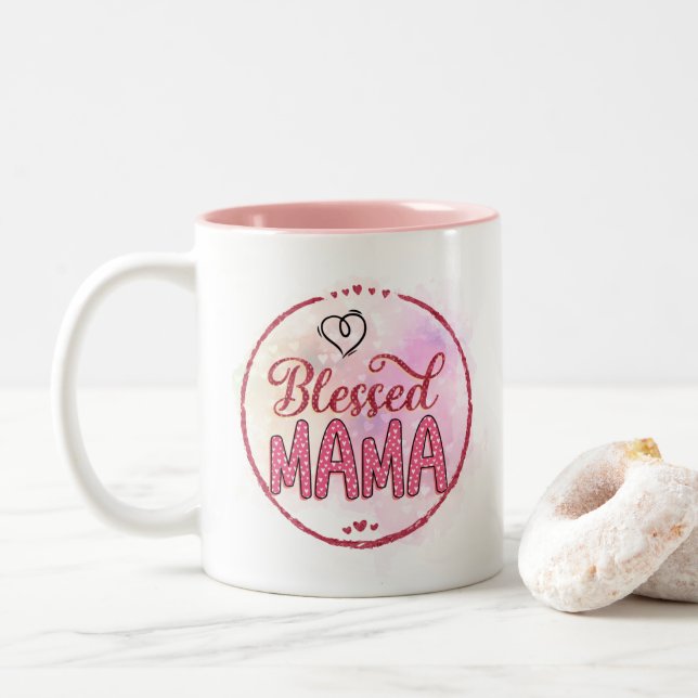 De Café Em Dois Tons Caneca (Com Donut)