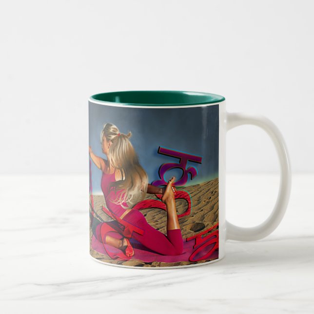 De Café Em Dois Tons Caneca (Direita)