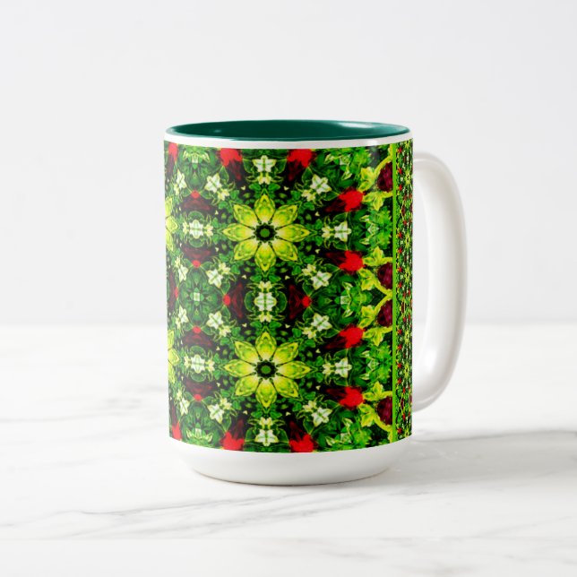 De Café Em Dois Tons Caneca (Frente Esquerda)