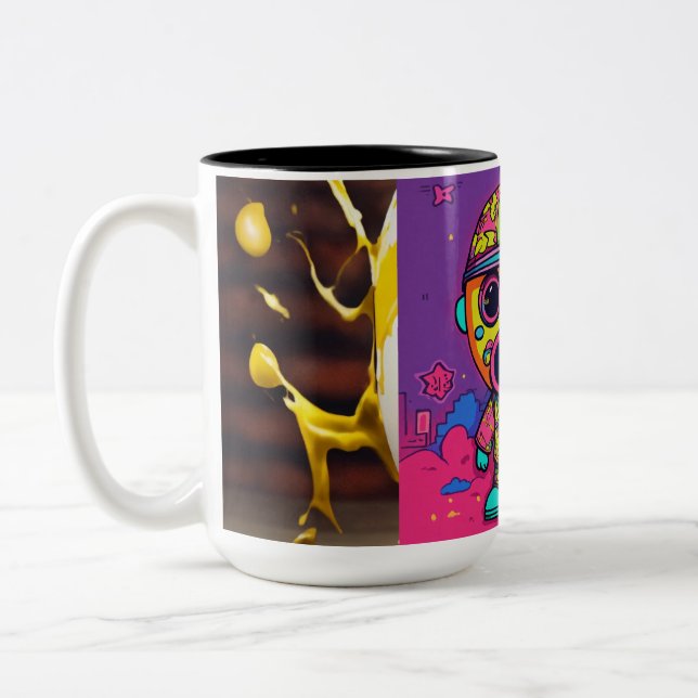 De Café Em Dois Tons Caneca (Esquerda)