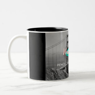 De Café Em Dois Tons Caneca