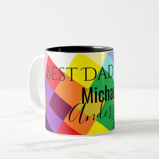 De Café Em Dois Tons caneca (Frente Esquerda)