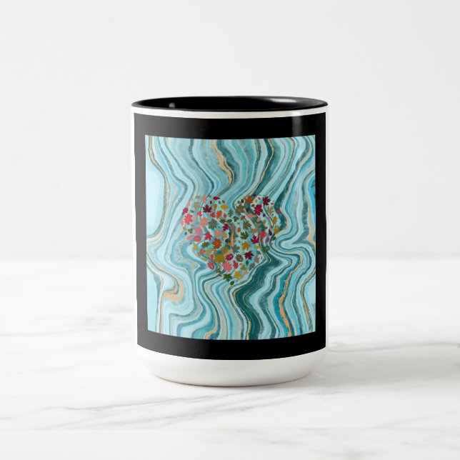 De Café Em Dois Tons caneca (Centro)