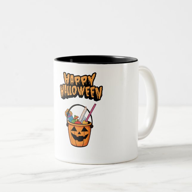 De Café Em Dois Tons Caneca (Frente Esquerda)