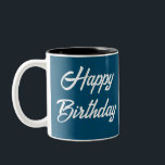 De Café Em Dois Tons Caneca<br><div class="desc">Feliz aniversário Mug</div>