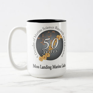 De Café Em Dois Tons Caneca (15 onças): dois-tom, bio/chem