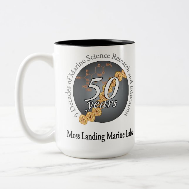 De Café Em Dois Tons Caneca (15 onças): dois-tom, bio/chem (Esquerda)