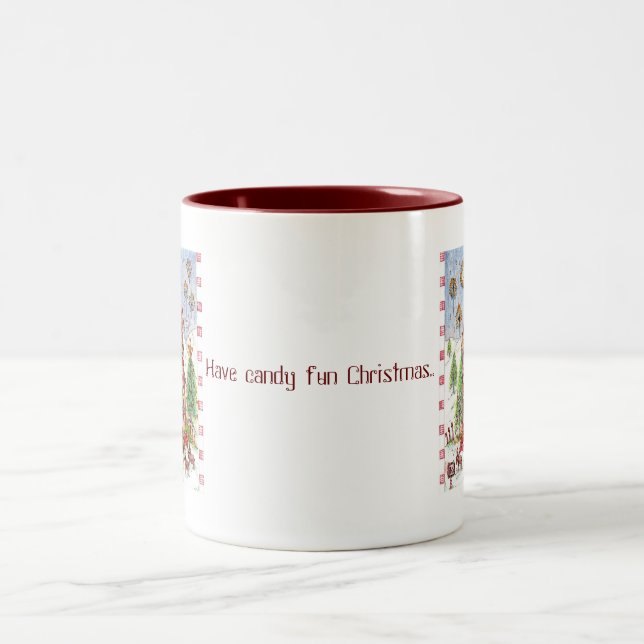 De Café Em Dois Tons Caneca 15oz do Natal (Centro)